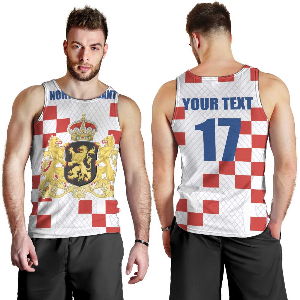 Netherlands North Brabant Province Custom Men Tank Top