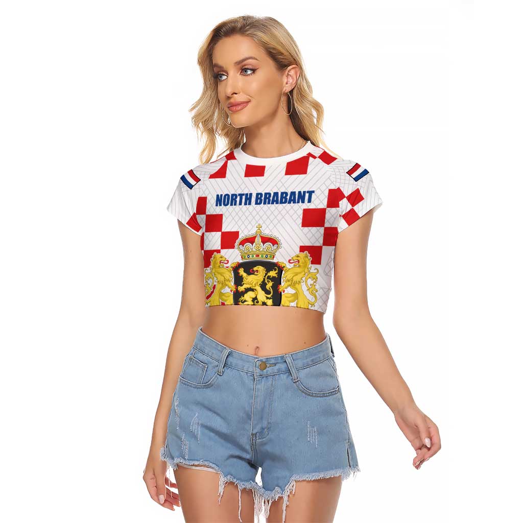 Netherlands North Brabant Province Custom Raglan Cropped T Shirt