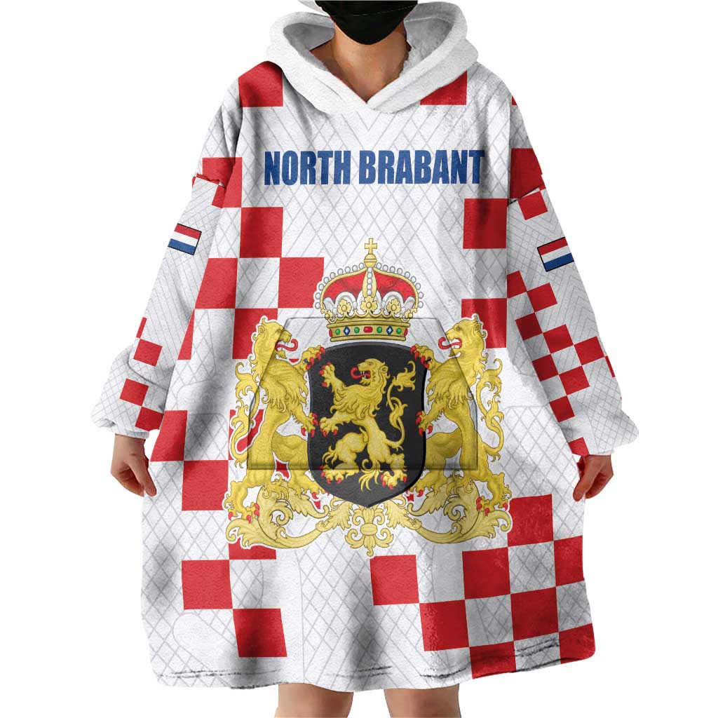 Netherlands North Brabant Province Custom Wearable Blanket Hoodie
