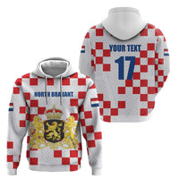 Netherlands North Brabant Province Custom Zip Hoodie