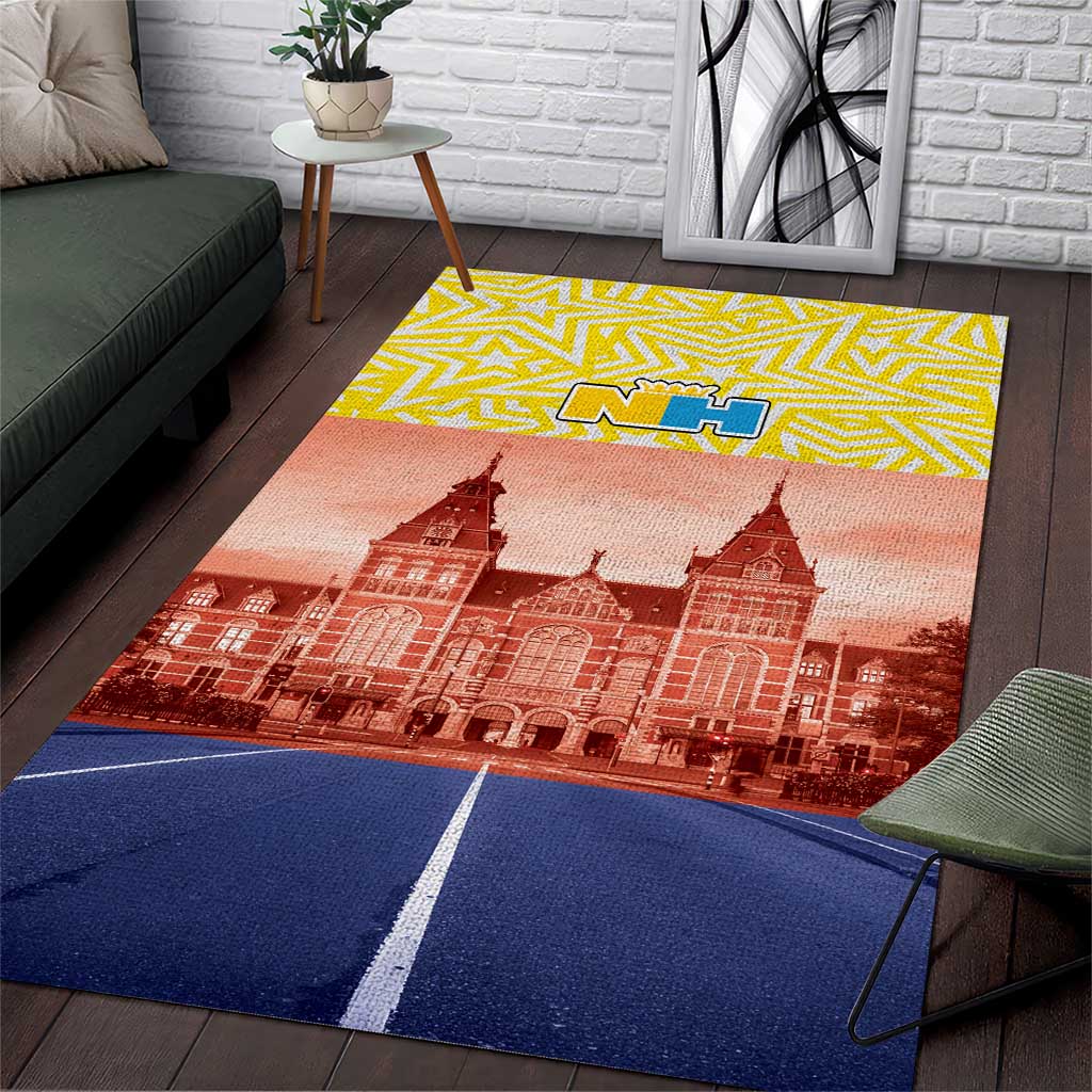 Netherlands North Holland Province Area Rug Flag Style