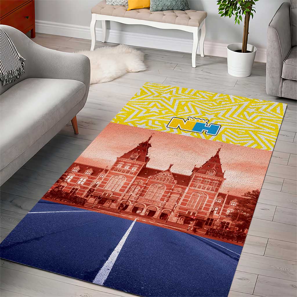 Netherlands North Holland Province Area Rug Flag Style