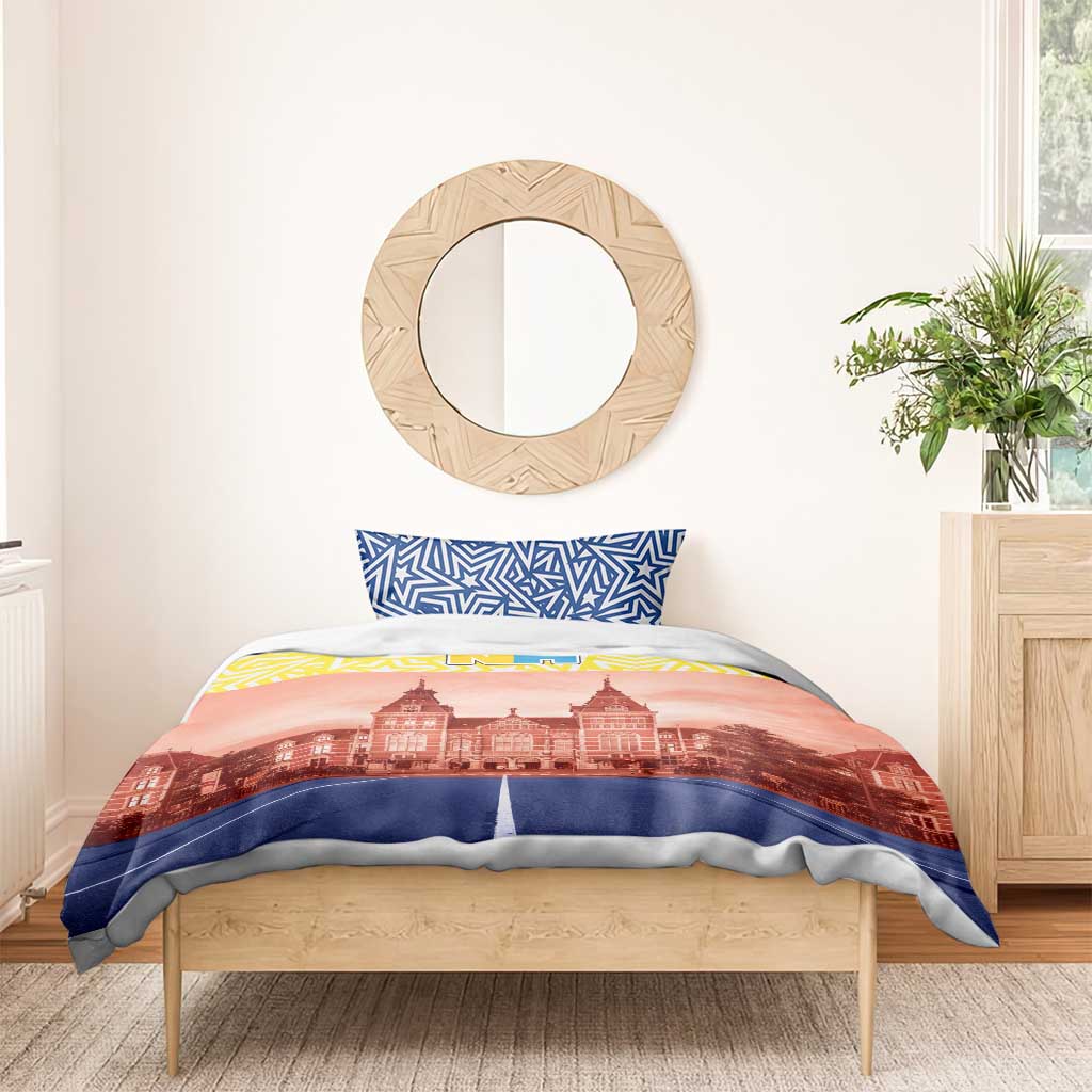 Netherlands North Holland Province Bedding Set Flag Style