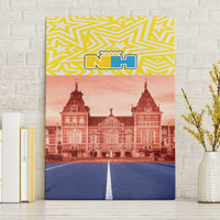 Netherlands North Holland Province Canvas Wall Art Flag Style