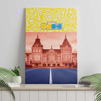 Netherlands North Holland Province Canvas Wall Art Flag Style