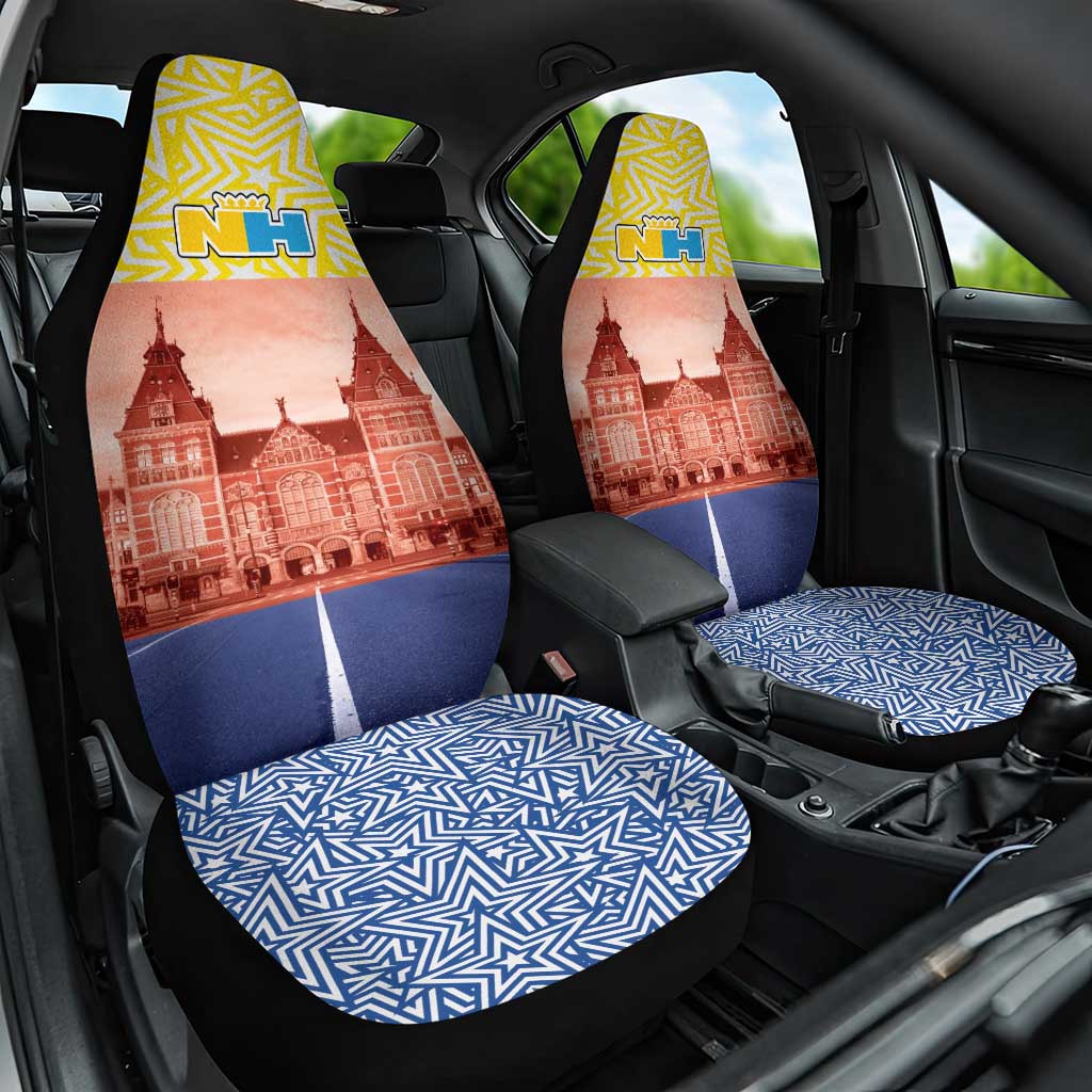 Netherlands North Holland Province Car Seat Cover Flag Style