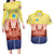 Netherlands North Holland Province Couples Matching Long Sleeve Bodycon Dress and Hawaiian Shirt Flag Style