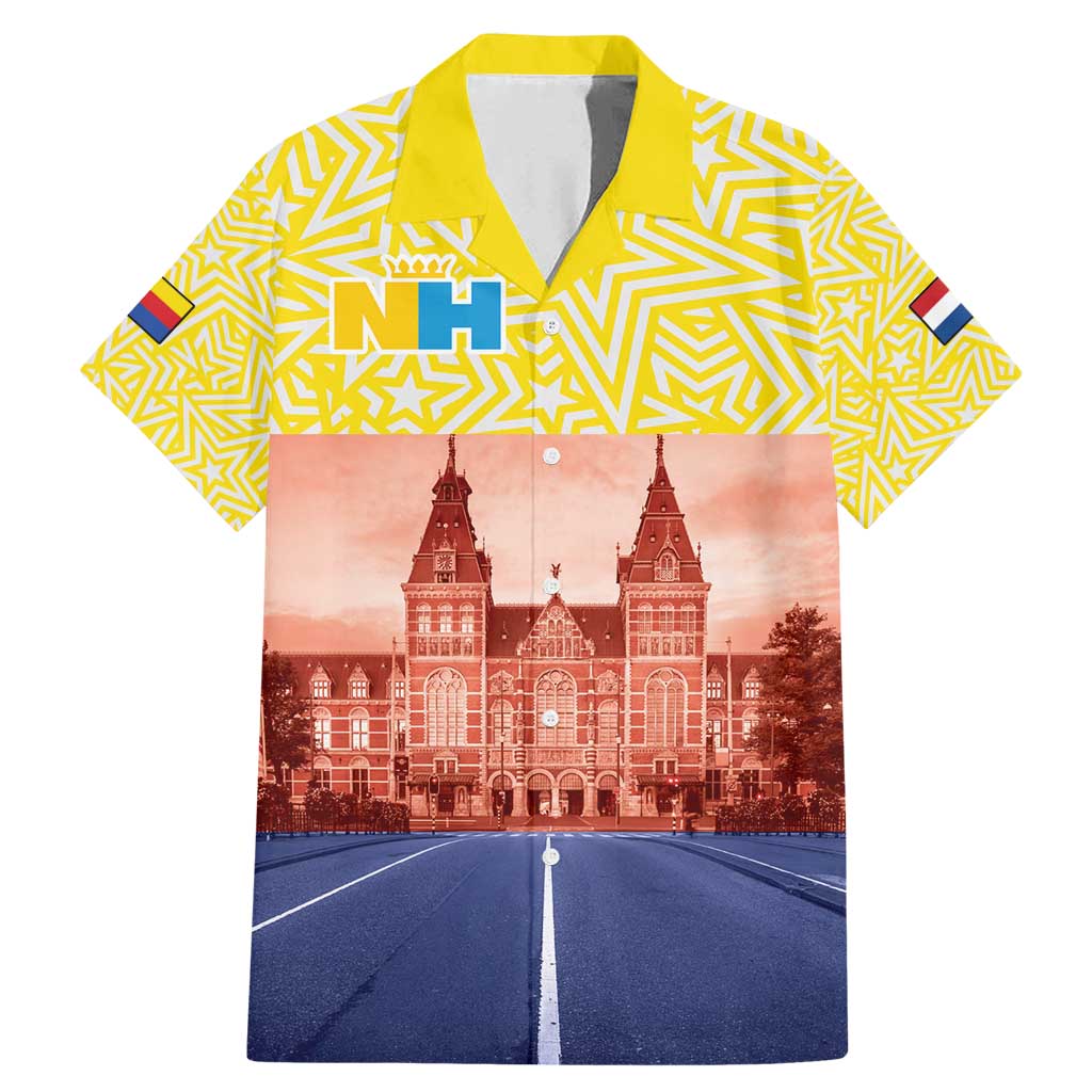 Netherlands North Holland Province Family Matching Mermaid Dress and Hawaiian Shirt Flag Style