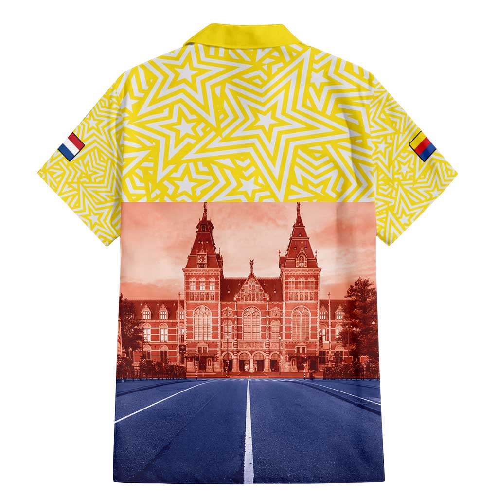 Netherlands North Holland Province Family Matching Mermaid Dress and Hawaiian Shirt Flag Style