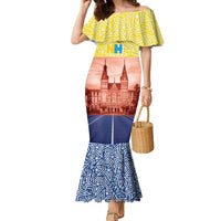 Netherlands North Holland Province Family Matching Mermaid Dress and Hawaiian Shirt Flag Style