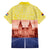 Netherlands North Holland Province Family Matching Off The Shoulder Long Sleeve Dress and Hawaiian Shirt Flag Style