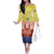Netherlands North Holland Province Family Matching Off The Shoulder Long Sleeve Dress and Hawaiian Shirt Flag Style