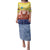 Netherlands North Holland Province Family Matching Puletasi and Hawaiian Shirt Flag Style