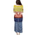 Netherlands North Holland Province Family Matching Puletasi and Hawaiian Shirt Flag Style