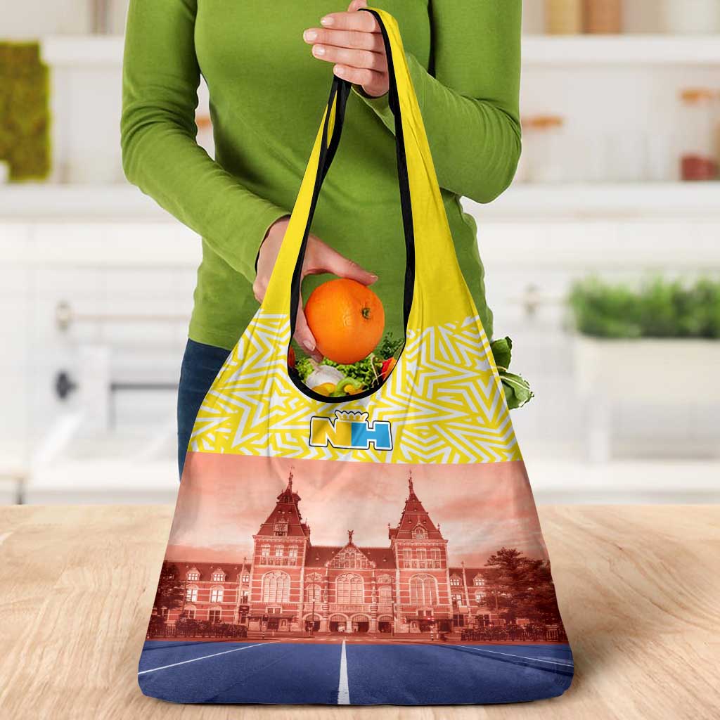 Netherlands North Holland Province Grocery Bag Flag Style