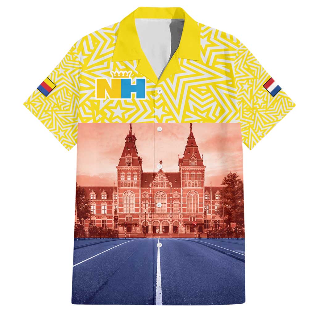 Netherlands North Holland Province Hawaiian Shirt Flag Style