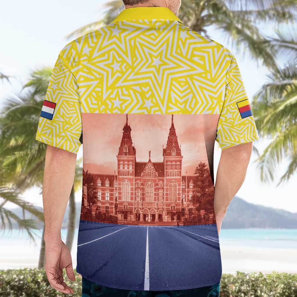 Netherlands North Holland Province Hawaiian Shirt Flag Style