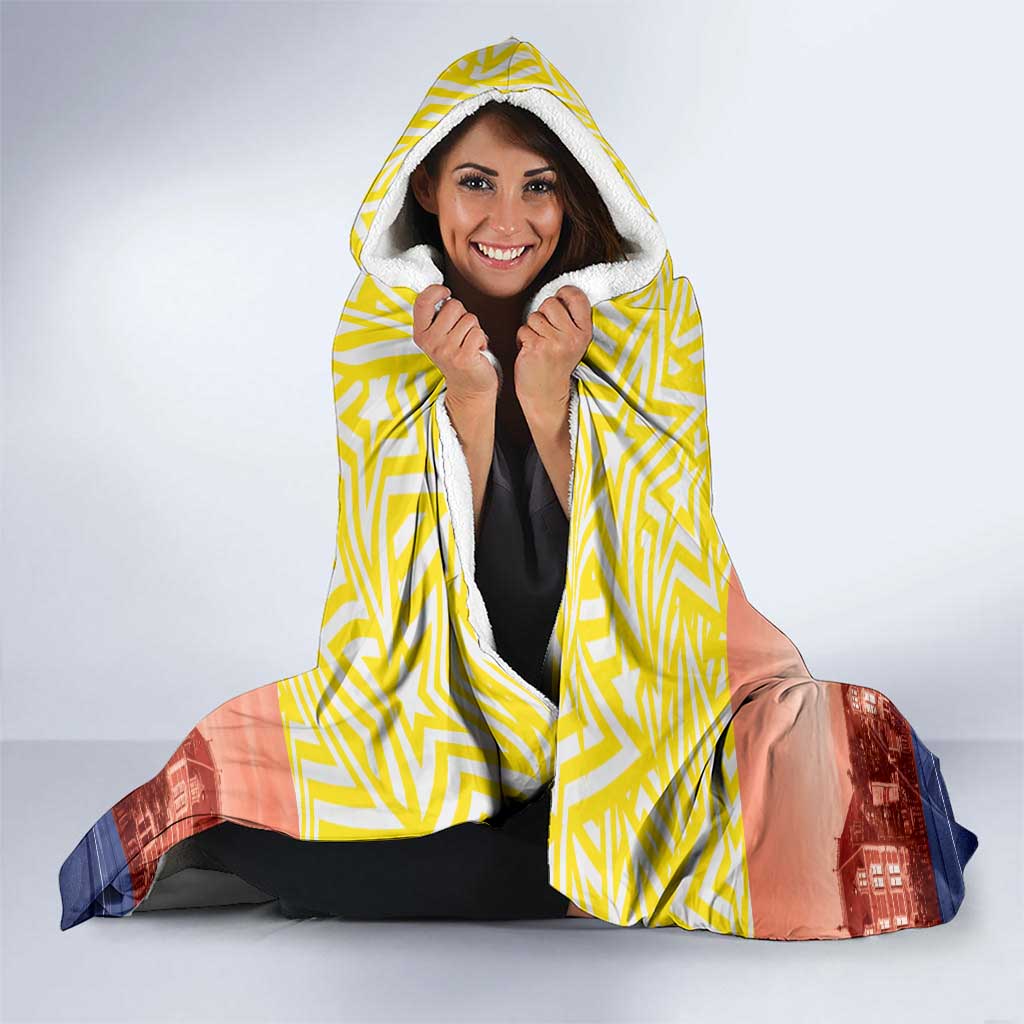 Netherlands North Holland Province Hooded Blanket Flag Style