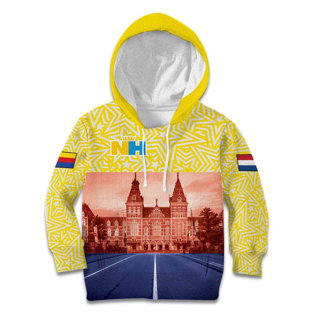 Netherlands North Holland Province Kid Hoodie Flag Style