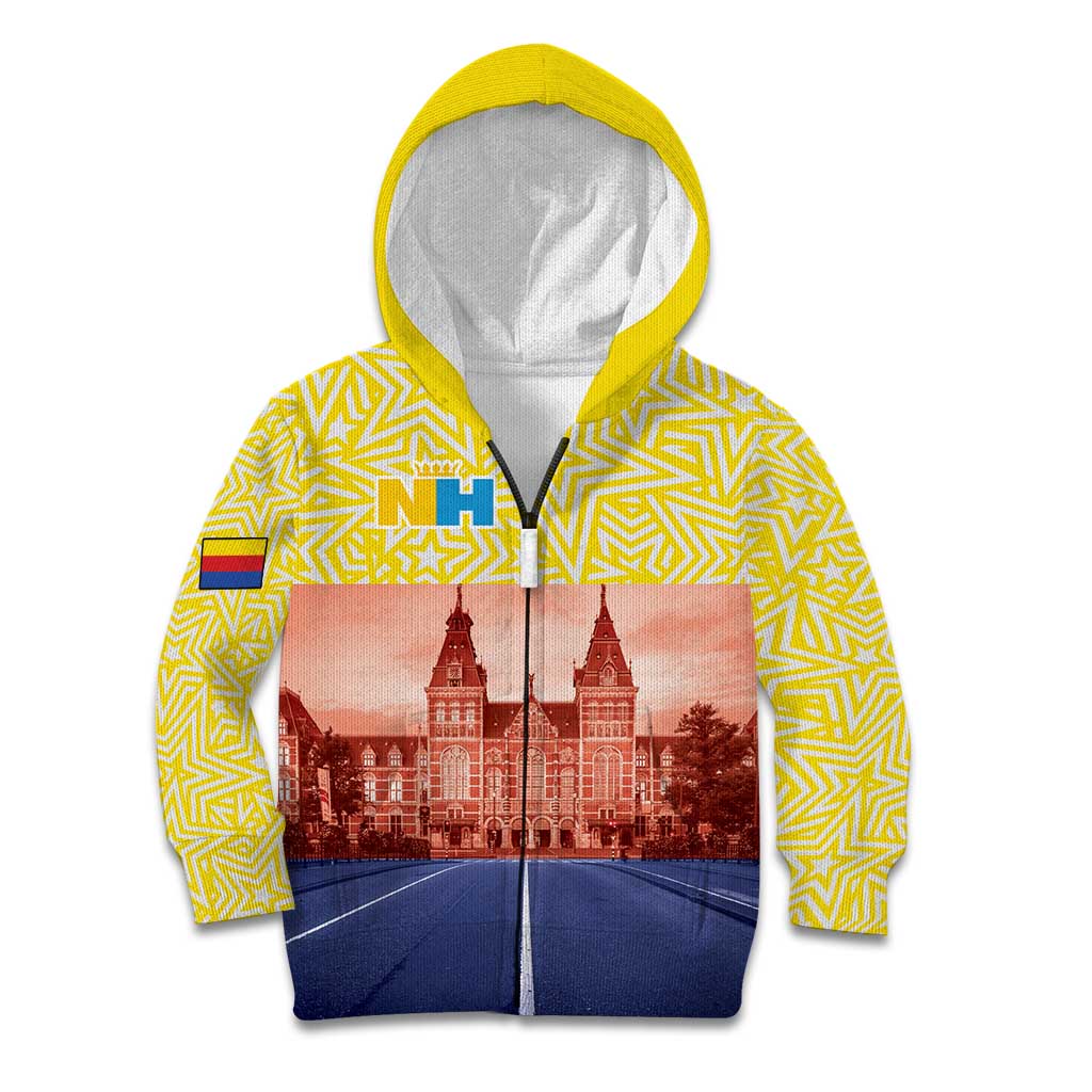 Netherlands North Holland Province Kid Hoodie Flag Style