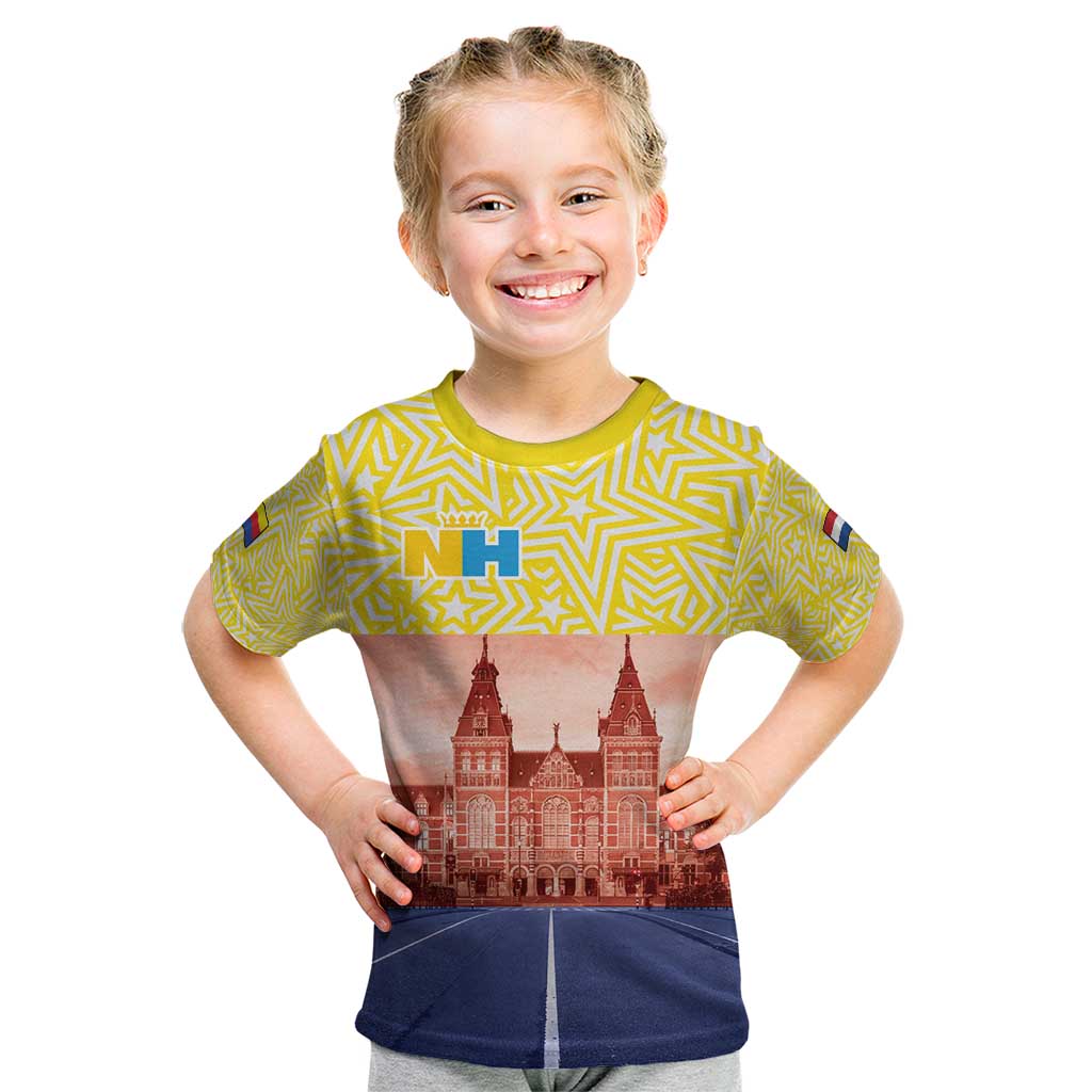 Netherlands North Holland Province Kid T Shirt Flag Style