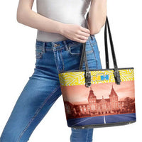 Netherlands North Holland Province Leather Tote Bag Flag Style