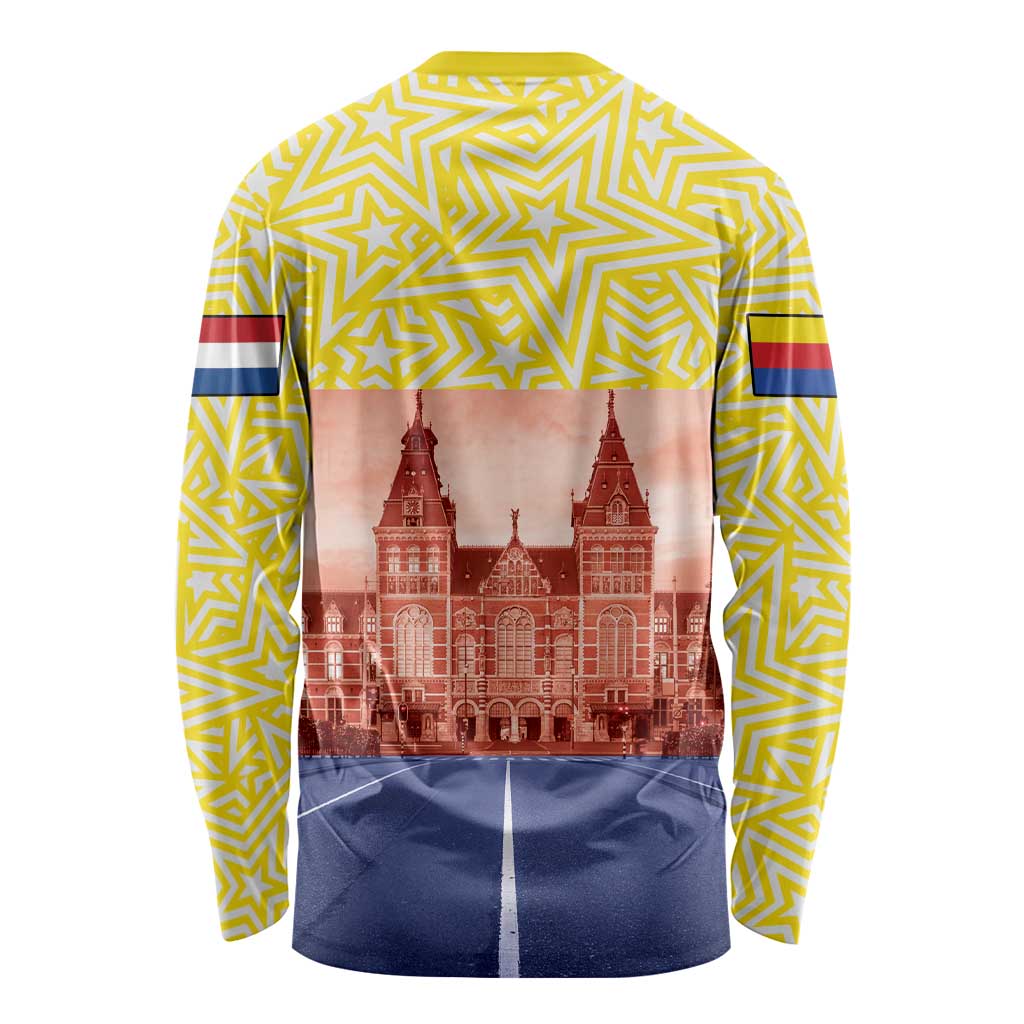 Netherlands North Holland Province Long Sleeve Shirt Flag Style