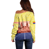 Netherlands North Holland Province Off Shoulder Sweater Flag Style