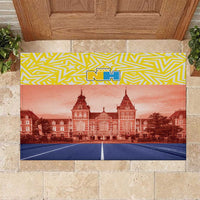 Netherlands North Holland Province Rubber Doormat Flag Style