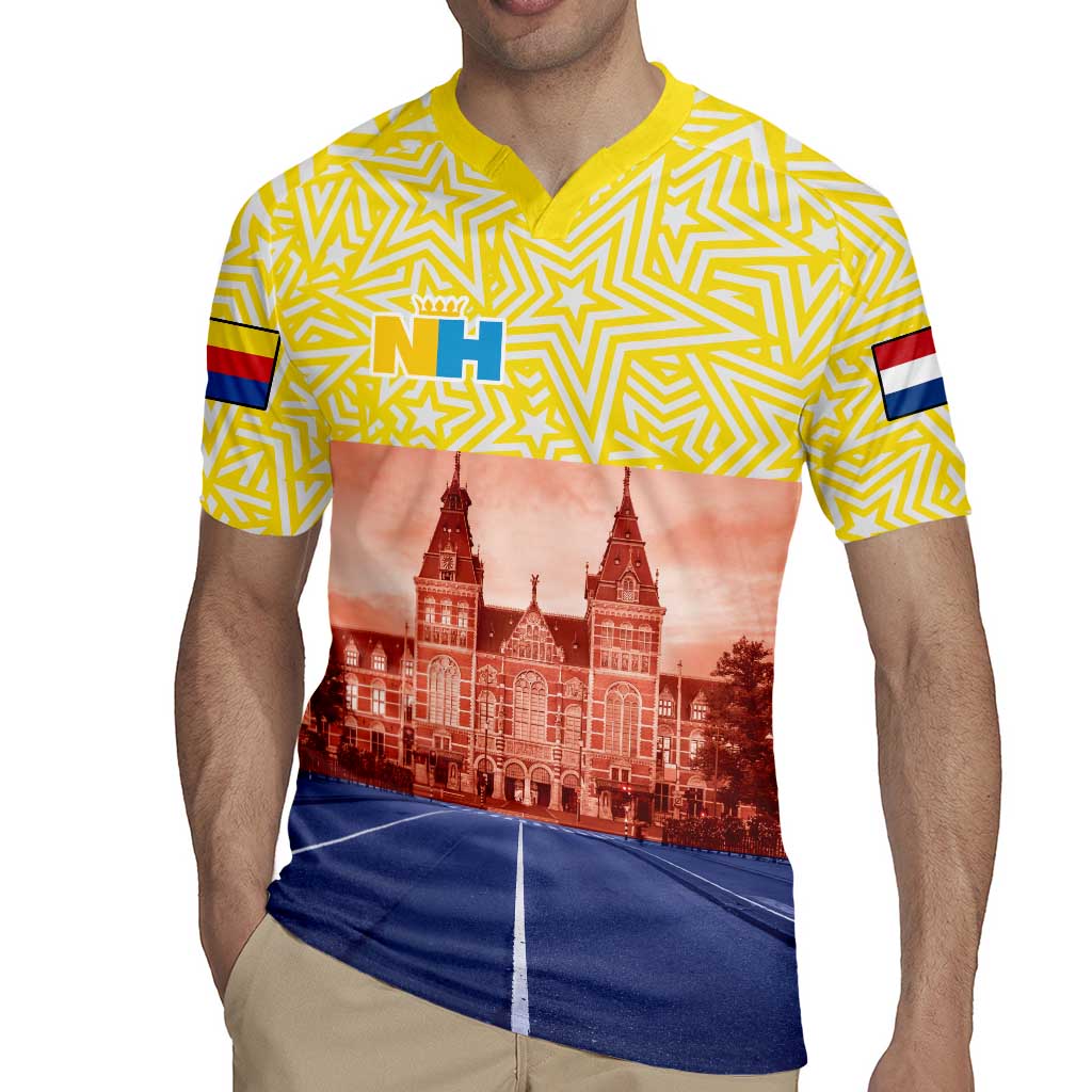 Netherlands North Holland Province Rugby Jersey Flag Style