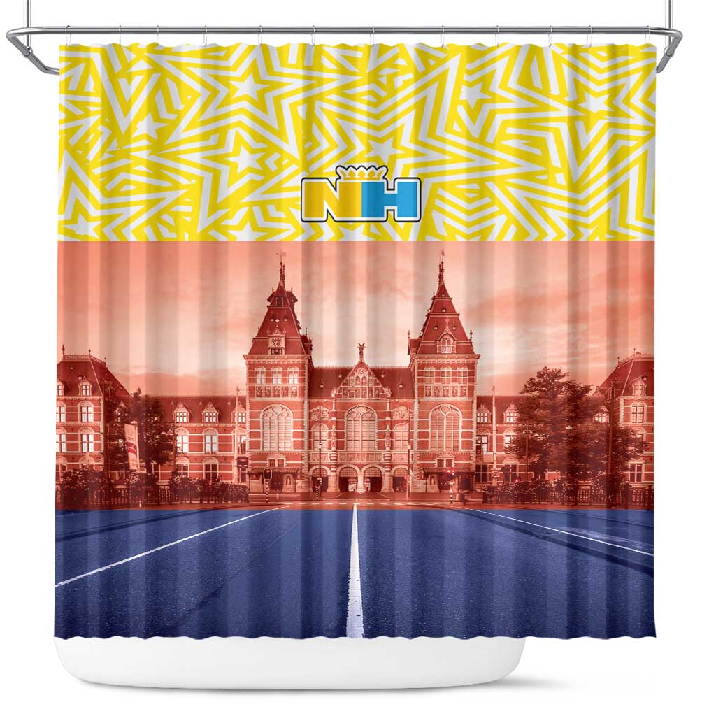 Netherlands North Holland Province Shower Curtain Flag Style
