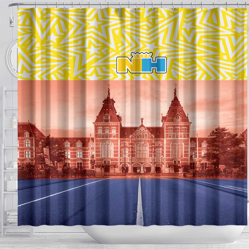 Netherlands North Holland Province Shower Curtain Flag Style