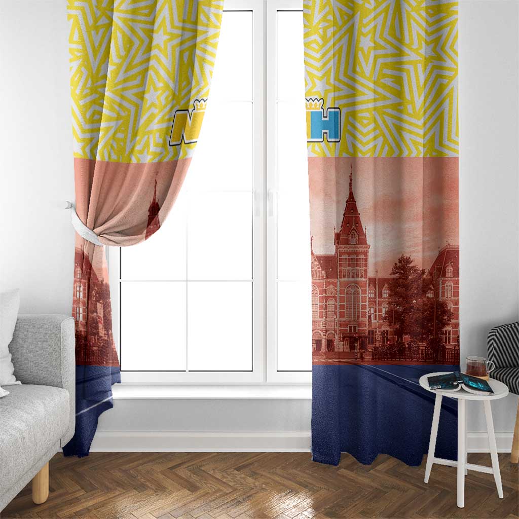 Netherlands North Holland Province Window Curtain Flag Style