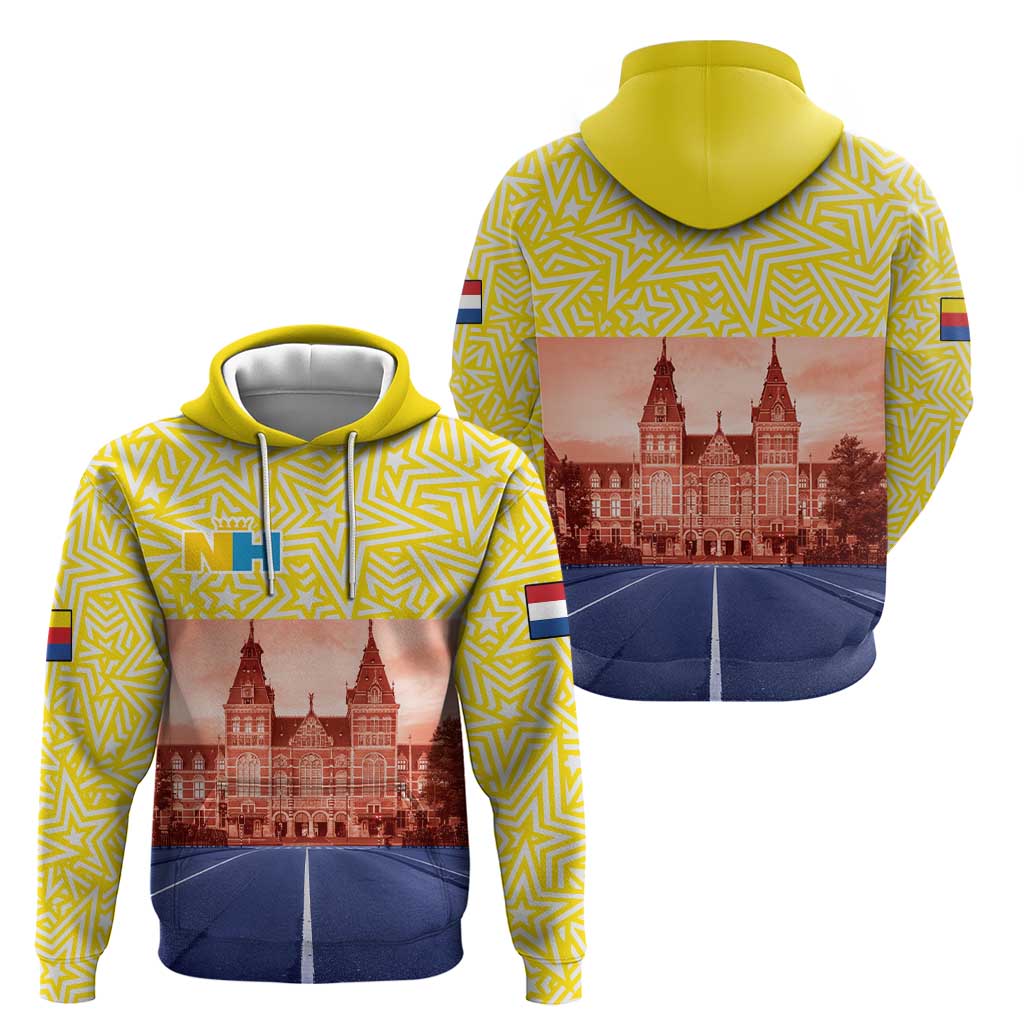 Netherlands North Holland Province Zip Hoodie Flag Style