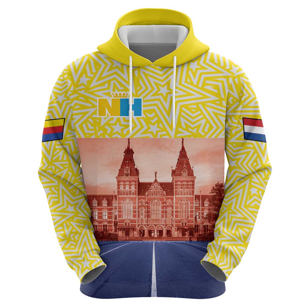 Netherlands North Holland Province Zip Hoodie Flag Style