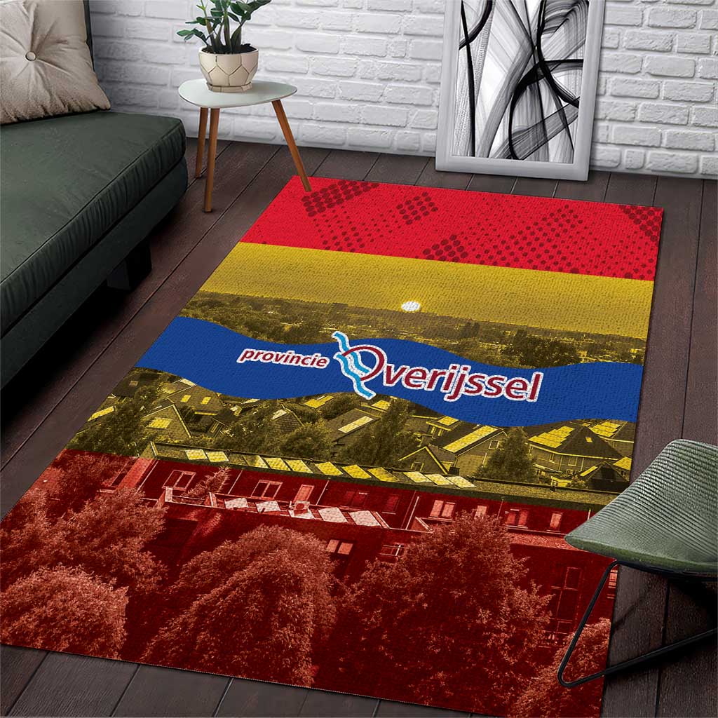 Netherlands Overijssel Province Area Rug Flag Style