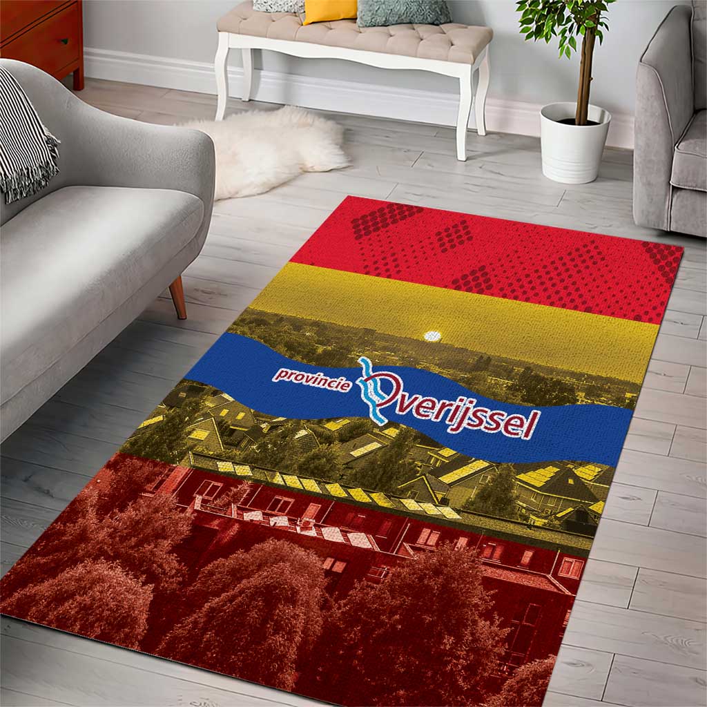 Netherlands Overijssel Province Area Rug Flag Style