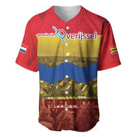 Netherlands Overijssel Province Baseball Jersey Flag Style