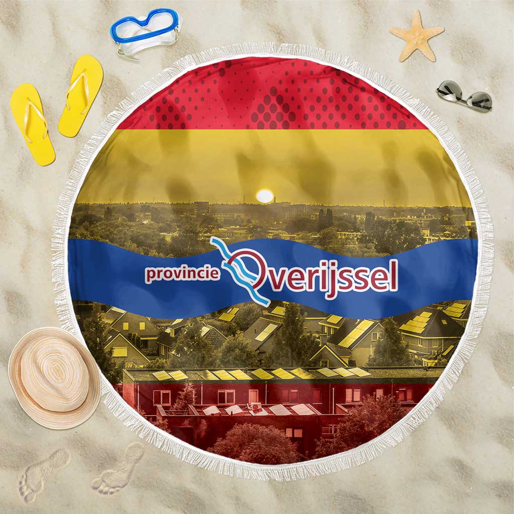 Netherlands Overijssel Province Beach Blanket Flag Style