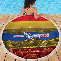 Netherlands Overijssel Province Beach Blanket Flag Style