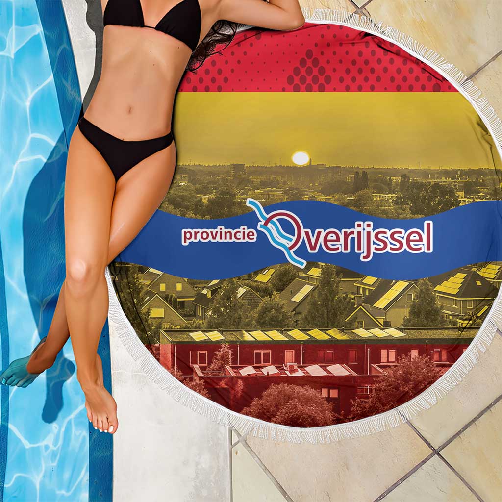 Netherlands Overijssel Province Beach Blanket Flag Style