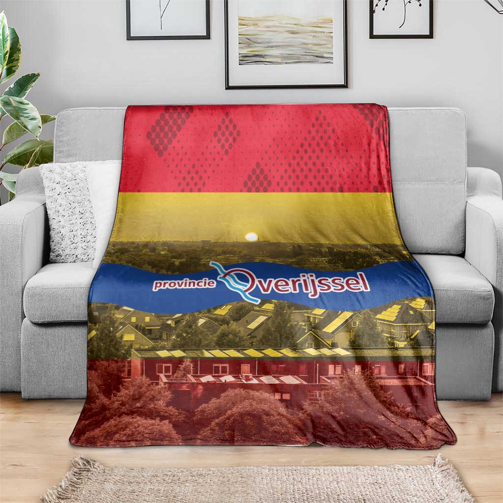 Netherlands Overijssel Province Blanket Flag Style