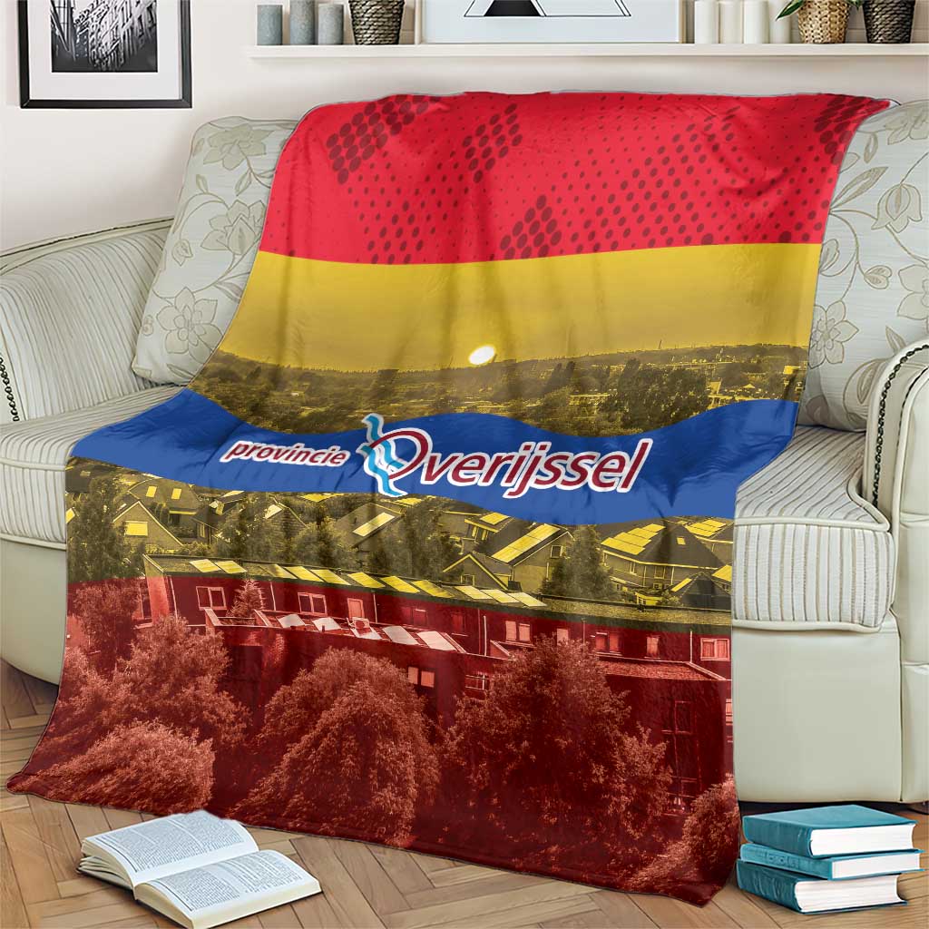Netherlands Overijssel Province Blanket Flag Style