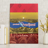 Netherlands Overijssel Province Canvas Wall Art Flag Style