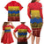 Netherlands Overijssel Province Family Matching Long Sleeve Bodycon Dress and Hawaiian Shirt Flag Style
