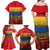 Netherlands Overijssel Province Family Matching Off Shoulder Maxi Dress and Hawaiian Shirt Flag Style