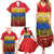 Netherlands Overijssel Province Family Matching Summer Maxi Dress and Hawaiian Shirt Flag Style