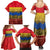 Netherlands Overijssel Province Family Matching Summer Maxi Dress and Hawaiian Shirt Flag Style