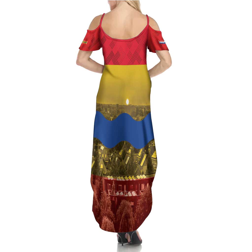 Netherlands Overijssel Province Family Matching Summer Maxi Dress and Hawaiian Shirt Flag Style