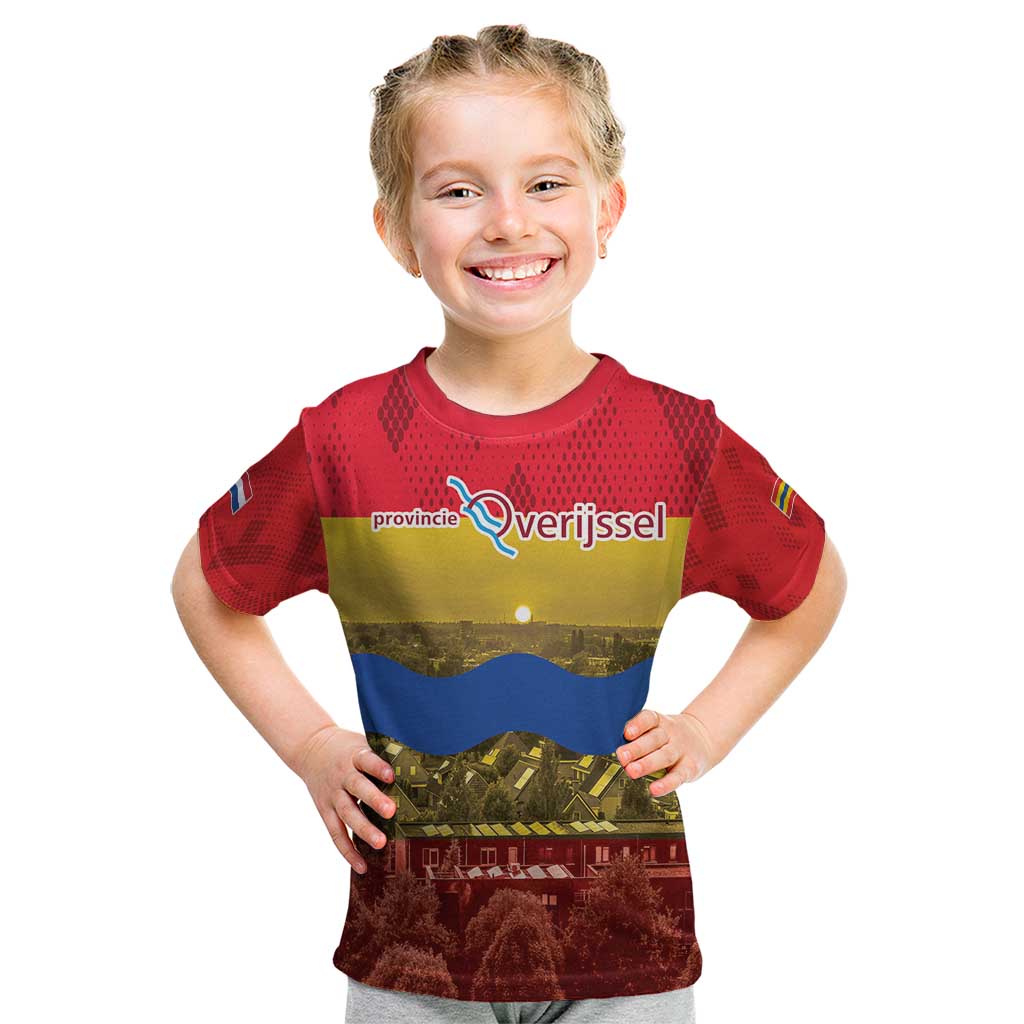 Netherlands Overijssel Province Kid T Shirt Flag Style